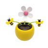 Solar Dancing Flower Automotive Ornament Swinging Animated Bee Dancer Toy Car Dashboard Decor Suncatchers Solar Apple Blossom Bobblehead Windowsill Decoration for Car Home Decor view 1