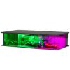 1/64 Scale Display Case Car Garage Moldel, Cyberpunk Style Acrylic Cover Diecast Car Show Case with LED Light 2 Parking Spaces for Toy Car Display and Storage (Vehicles Not Included) 01 view 1