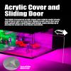 1/64 Scale Display Case Car Garage Moldel, Cyberpunk Style Acrylic Cover Diecast Car Show Case with LED Light 2 Parking Spaces for Toy Car Display and Storage (Vehicles Not Included) 01 view 4