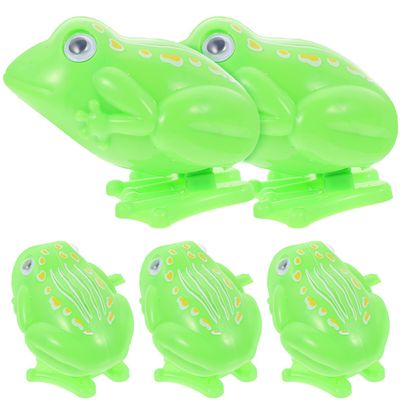 CIYODO 5Pcs Novelty Clockwork Frog for Creative Jumping Animal Decorative Educational Early Learning Hand-Eye Coordination Development