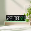 LED Night Light Clock With Adjustable Brightness And Temperature Display, 6.6" Digital Clock Adjustable With 3 Lever Brightness For Bedroom And Nursery Use, Auto Light Sensing(orange) view 4