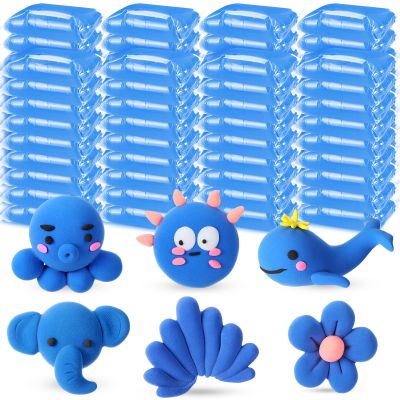 VioraWhite 72 Pcs 38oz Air Dry Clay Bulk Modeling Ultra Lightweight Foam Modeling Clay for Kids Adults DIY Gifts Party Arts Crafts and School Project Supplies(Blue)