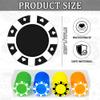 100 Custom Plastic Poker Chips,Personalized with Your Logo,Image and Text,9 Colors,Double Sided Full Color Printing,Drink Chips for Bar,Business Cards,Event/Promotional Giveaways Gifts (Black) view 2