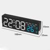 LED Night Light Clock With Adjustable Brightness And Temperature Display, 6.6" Digital Clock Adjustable With 3 Lever Brightness For Bedroom And Nursery Use, Auto Light Sensing(pink) view 3