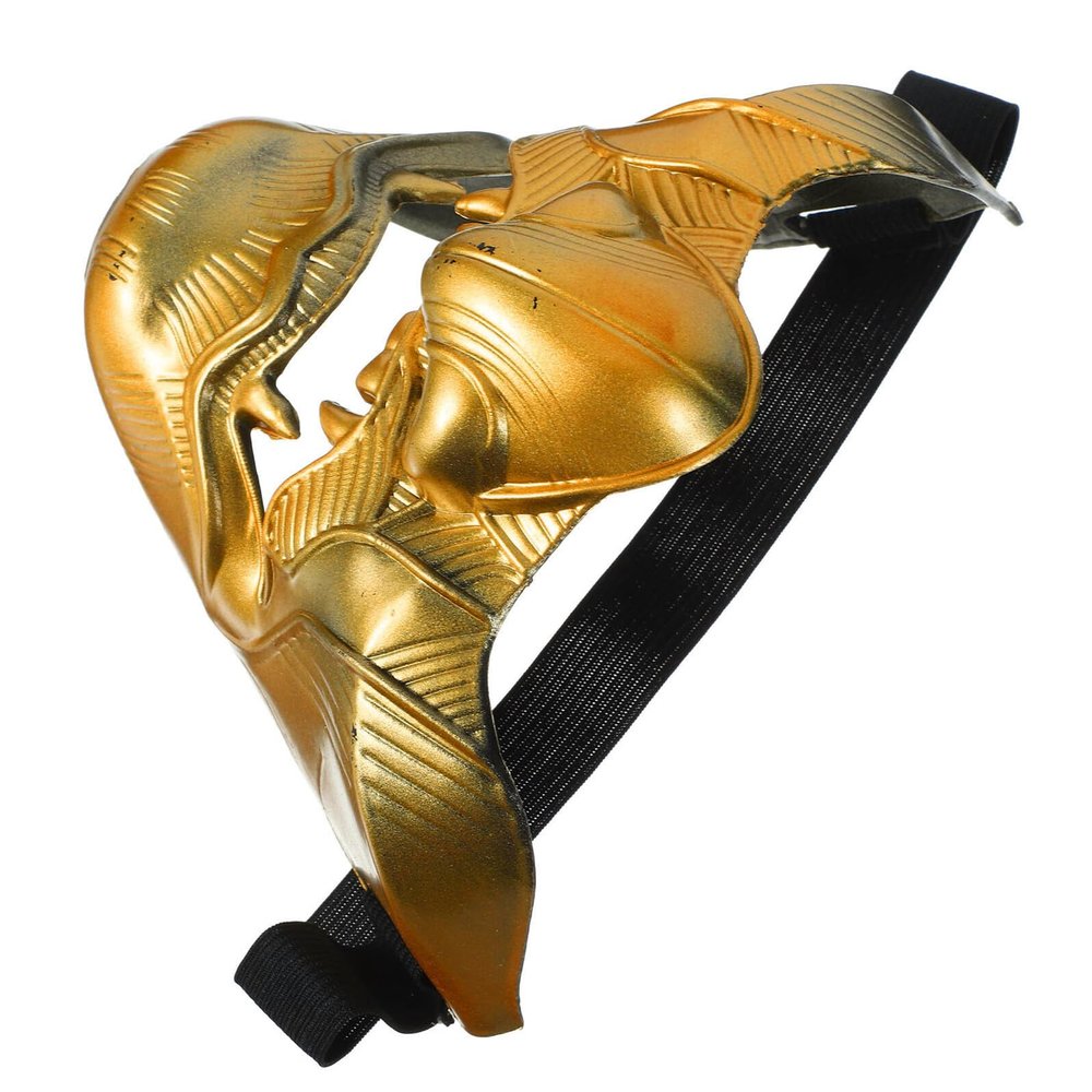 Beaupretty Japanese Hannya Mask Cosplay Party Accessory Durable Half Face Samurai Theater Mask for Music Festivals and Role Play