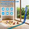 Flexible Race Track for Kids with Suction Cups, 15 Ft Flex Race Car Ramp Track Compatible with Diecast 1/64th Cars Long Rolls Up Portable Racetrack Birthday for Boys Girls Ages 3+ view 2