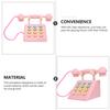 HEALSOPTHY Realistic Telephone Simulation Phone Model for Play Pink Mushroom Design Educational for Engagement and Social Skill Development view 3