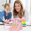 HEALSOPTHY Realistic Telephone Simulation Phone Model for Play Pink Mushroom Design Educational for Engagement and Social Skill Development view 4