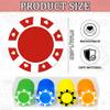 100 Custom Plastic Poker Chips,Personalized with Your Logo,Image and Text,9 Colors,Double Sided Full Color Printing,Drink Chips for Bar,Business Cards,Event/Promotional Giveaways Gifts (Red) view 2