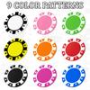 100 Custom Plastic Poker Chips,Personalized with Your Logo,Image and Text,9 Colors,Double Sided Full Color Printing,Drink Chips for Bar,Business Cards,Event/Promotional Giveaways Gifts (Red) view 3