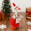 Christmas Mini Desk Goose Outfit, Christmas Santa Claus Snowman Dress Clothes for 7 Inch Magnetic Silly Goose (White G) view 4