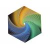 2 Pcs Fractal Fidget Hexagon 3D Printed Anti Stress Sensory Tool for Adults Mindful Meditation Tool Geometric Hexagon Spiral for Stress and Anxiety Relief Birthday Gift (Orange/Green/Blue) view 1