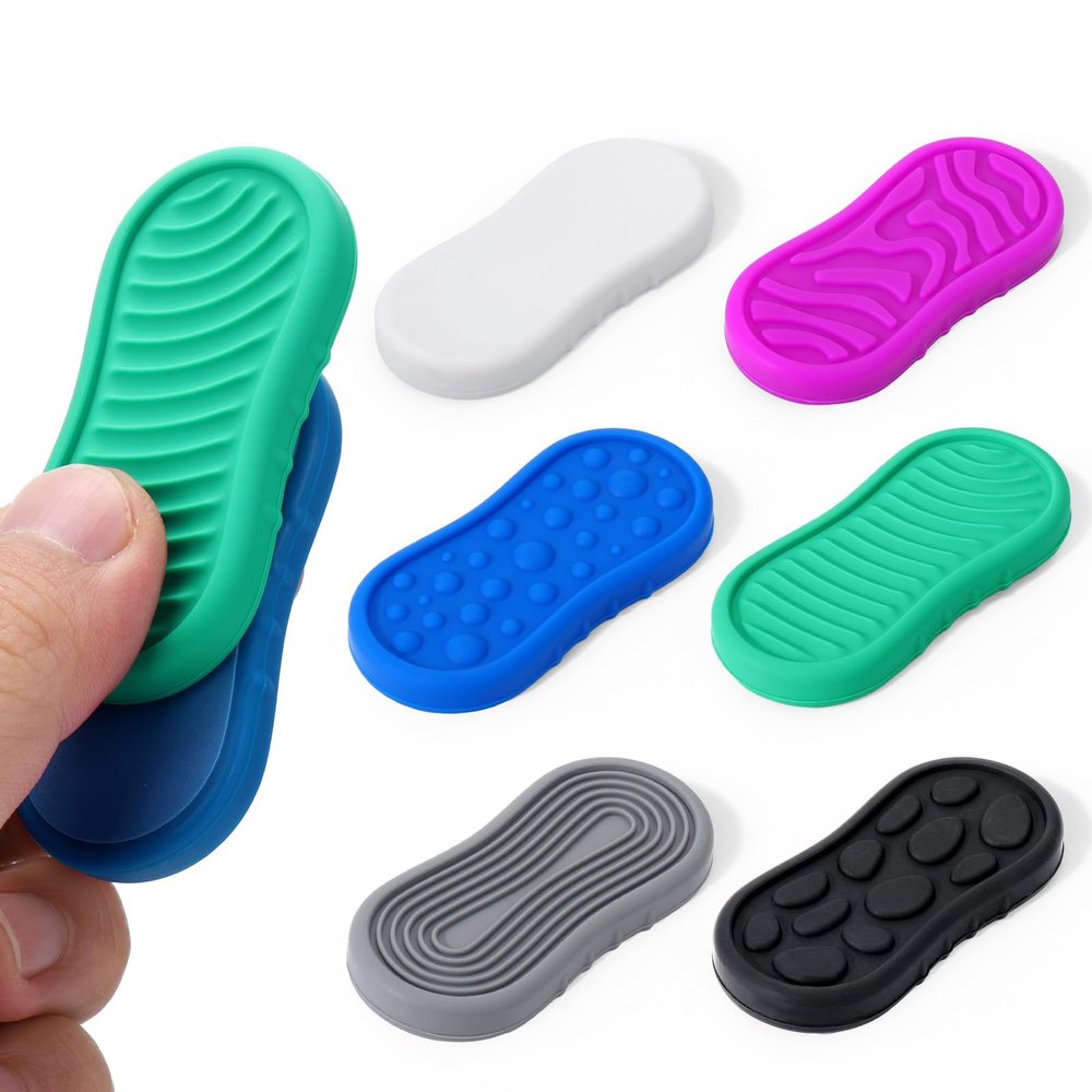 BUSOHA Magnetic Fidget Toys Adults - 6 Pack Fidget Slider Relieve Anxiety for Classroom Office Desk 2 in 1 Sensory Travel Toys for Calming,Stress,Autism and ADHD,Gifts for Adults Men Women