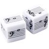 Bemvp 2pcs Note Dice for Kids, Staff Notation Dice Teaching Aid, Piano Sight- Learning Tool, Educational Dice for Children Practice view 1