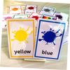 BESPORTBLE 12 Sheets Color Words Flash Cards English Cognitive Learning Cards for Early Literacy Fun Game Educational view 4