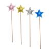 GLSTOY 4pcs Star Topper Fairy Wands Lightweight Cloth Wood Cosplay Party Props for Birthday Halloween Festival Playtime Enchantment Stick view 1