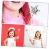 GLSTOY 4pcs Star Topper Fairy Wands Lightweight Cloth Wood Cosplay Party Props for Birthday Halloween Festival Playtime Enchantment Stick view 3