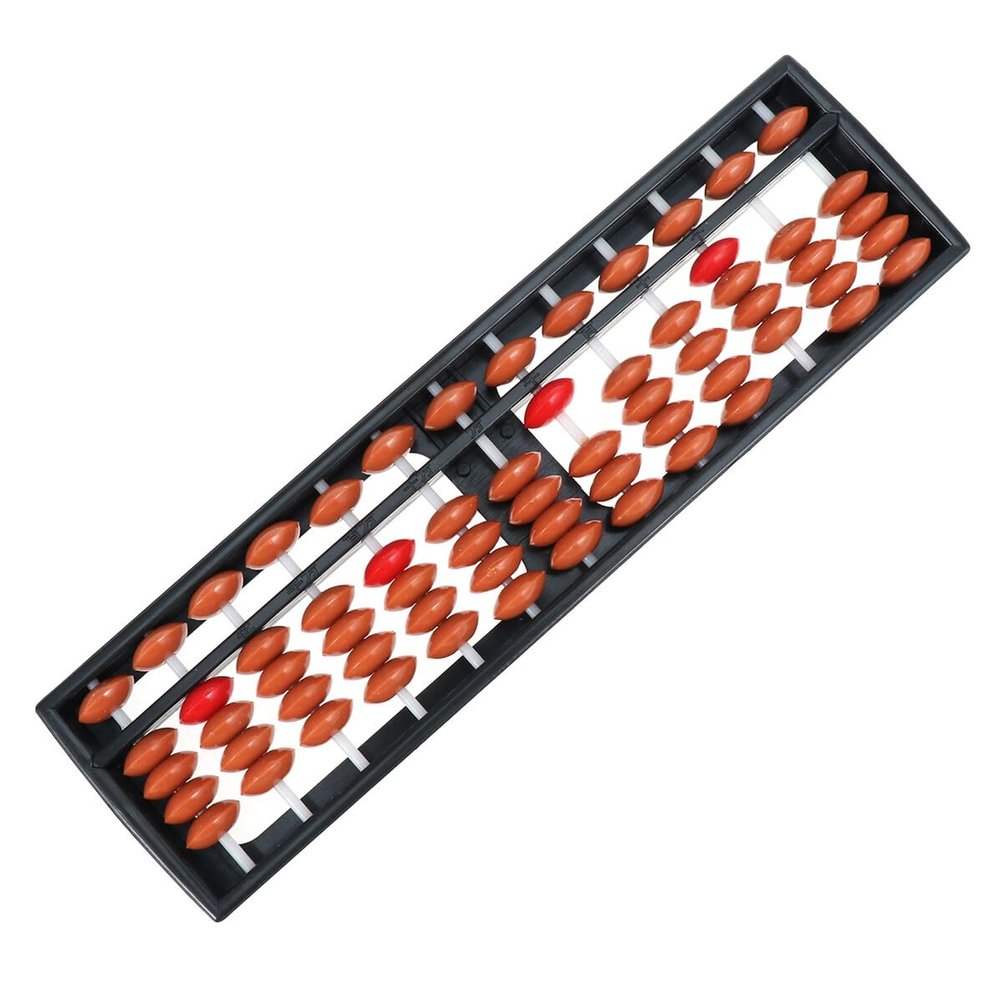 FUNOMOCYA Portable Plastic Abacus Calculating Tool for Educational Arithmetic Learning Lightweight Counting Aid for Students