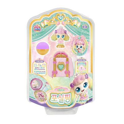 Catch Teenieping Priness Series Fluffyping Figure Set with Princess Bag, Medal & Random Dress Capsule 