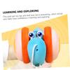 Uonlytech Cartoon Snail Pulling for Early Educational Walker with Anti-Skid Tires and Drawstring Safe and Wear-Resistant Learning for Walking Development and Play view 4