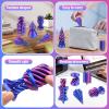10 Pack 3D Printed Spiral Fidget Toys Set Impossible Magic Passthrough Stress Relief Toy for Anxiety Relaxing,Cuboid,Cylinder,Cone,Cube,Wave,Whirlwind,Pyramid,Gourd,Triangle,Quadrilateral(LSZ) view 4