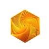 2 Pcs Fractal Fidget Hexagon 3D Printed Anti Stress Sensory Tool for Adults Mindful Meditation Tool Geometric Hexagon Spiral for Stress and Anxiety Relief Birthday Gift (Gold) view 1