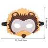Abaodam Non-woven Cartoon Animal Mask for Elastic Band Half Face for Halloween Cosplay Party School Performances Frog Tiger Hedgehog Design view 2