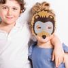 Abaodam Non-woven Cartoon Animal Mask for Elastic Band Half Face for Halloween Cosplay Party School Performances Frog Tiger Hedgehog Design view 4