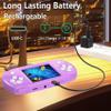 Great Boy 16 Bit Handheld Game for Kids, 3.2'' IPS Large Screen, Built-in 100 Classic Video Games, Rechargeable Gaming Player for Boys Girls, Ideal Gift for Easter Birthday Christmas (Purple) view 4