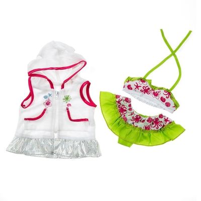 Plush Toys Wonderland Swimsuit & Coverup Fits 14-18 Inch Plush Animal Teddy Bear Summer Beach Outfit Accessory Gift for Kids and Collectors