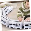 SUPVOX Electric Train Four-Section High-Velocity Plastic Train for Boys and Christmas with Easy Assembly and Wheel Protection view 4