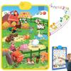 2025 New Talking Wall Chart for Kids  English & Spanish Learning Poster with Songs, ABCs, Numbers, Animal Words & Piano, Electronic Alphabet Wall Chart for Toddler 1-6 Year Old (Farm Animals) view 1