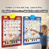 2025 New Talking Wall Chart for Kids  English & Spanish Learning Poster with Songs, ABCs, Numbers, Animal Words & Piano, Electronic Alphabet Wall Chart for Toddler 1-6 Year Old (Farm Animals) view 3