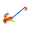 FUNOMOCYA Cartoon Rooster Walker Push Rod Detachable Guide Animal Design Pulling Cart for Early Learning and Balance Development Random Color view 1