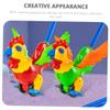 FUNOMOCYA Cartoon Rooster Walker Push Rod Detachable Guide Animal Design Pulling Cart for Early Learning and Balance Development Random Color view 4