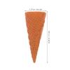 BESPORTBLE 2pc Realistic Mini Ice Cream Cone Models Waffle Simulated Dessert Props Lightweight Portable Pretend Play for Party Decoration and Dollhouse Supplies view 2