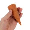 BESPORTBLE 2pc Realistic Mini Ice Cream Cone Models Waffle Simulated Dessert Props Lightweight Portable Pretend Play for Party Decoration and Dollhouse Supplies view 4