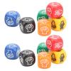 CHICIRIS Durable Finger Guessing Game Dice Set, Wide Application Rock Paper Scissors Dice for Family Party, 12 Pcs view 1