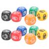 CHICIRIS Durable Finger Guessing Game Dice Set, Wide Application Rock Paper Scissors Dice for Family Party, 12 Pcs view 3