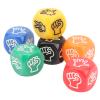 CHICIRIS Durable Finger Guessing Game Dice Set, Wide Application Rock Paper Scissors Dice for Family Party, 12 Pcs view 4