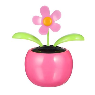 Solar Dancing Flower Automotive Ornament Swinging Animated Sun Flower Dancer Toy Car Dashboard Decor Suncatchers Solar Apple Blossom Bobblehead Windowsill Decoration for Car Home Decor