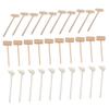 HEMOTON 30PCS Wooden Mallets for Mini Natural Wood Hammers with Smooth Polished Surface Safe Pounding Gavels for Boys and DIY Craft and Educational Play view 1