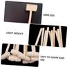 HEMOTON 30PCS Wooden Mallets for Mini Natural Wood Hammers with Smooth Polished Surface Safe Pounding Gavels for Boys and DIY Craft and Educational Play view 2