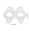 Abaodam 10pcs DIY Paper Pulp Blank Masks Half Face Unpainted White Masquerade for Party Cosplay Halloween Costume Accessories Crafting Kit view 2