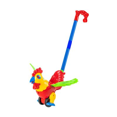 HONITANO Funny Rooster Push Walker Cart for Plastic Walking Aid with Friction Gear for Balance and Coordination Development Color Random Random Color