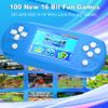Great Boy 16 Bit Handheld Game for Kids, 3.2'' IPS Large Screen, Built-in 100 Classic Video Games, Rechargeable Gaming Player for Boys Girls, Ideal Gift for Easter Birthday Christmas (Sky Blue) view 2