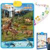 2025 New Talking Wall Chart for Kids  English & Spanish Learning Poster with Songs, ABCs, Numbers, Animal Words & Piano, Electronic Alphabet Wall Chart for Toddler 1-6 Year Old (Dinosaur) view 1