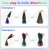 10 Pack 3D Printed Spiral Fidget Toys Set Impossible Magic Passthrough Stress Relief Toy for Anxiety Relaxing,Cuboid,Cylinder,Cone,Cube,Wave,Whirlwind,Pyramid,Gourd,Triangle,Quadrilateral(HLL) view 3