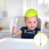 HAMPPLIES Silicone Spoon with Storage Box Soft-tip Tableware for Fruit and Food Scraping Gentle Gums and Flexible Supplies for Self-feeding view 3