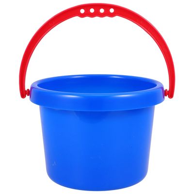 BESPORTBLE Lightweight Plastic Sand Bucket with Comfortable Handle for Beach and Outdoor Play Multi-Functional Summer Pail for Sandcastle Building Paint and Washing Use and Wear-Resistant